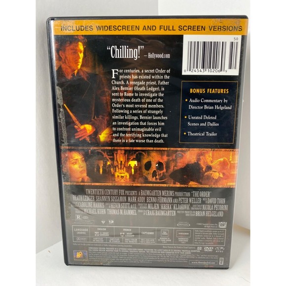 The Order (DVD) 2003, Heath Ledger - Picture 2 of 5